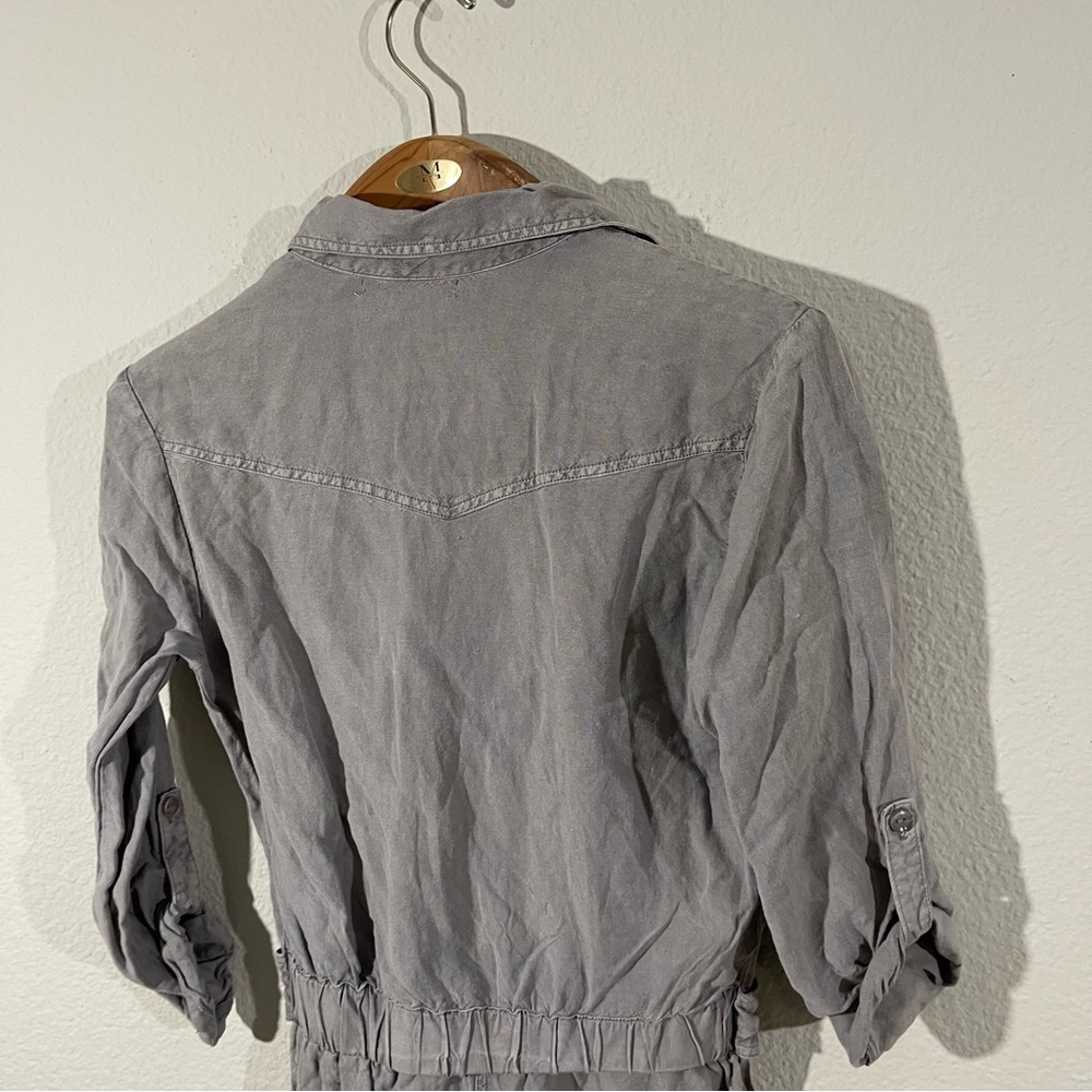 YOUNG FABULOUS & BROKE River Raw Linen Blend Utility Romper - Picture 8 of 13